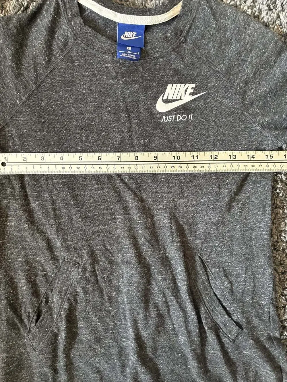 Nike Gym Vintage Short Sleeve Crew Neck Dress with Pockets